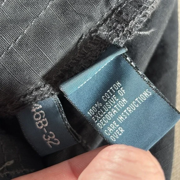 Polo Ralph Lauren Pants Mens 46x32 Black Combat Cargo Paratrooper OG 107 RLPC
